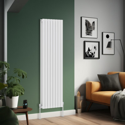B&Q -  1600X544 mm Vertical Double Flat Panel Designer Radiator White