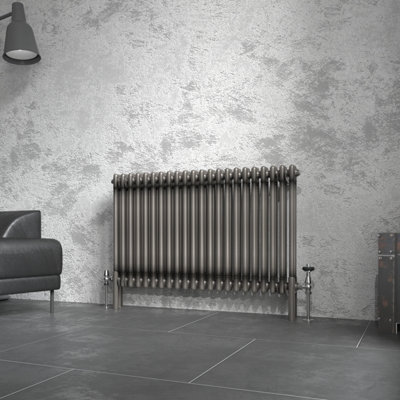 Right Radiators 600X1010 Mm Horizontal Traditional 2 Column Cast Iron Style Radiator Raw Metal