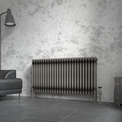 Right Radiators 600X1190 Mm Horizontal Traditional 4 Column Cast Iron Style Radiator Raw Metal