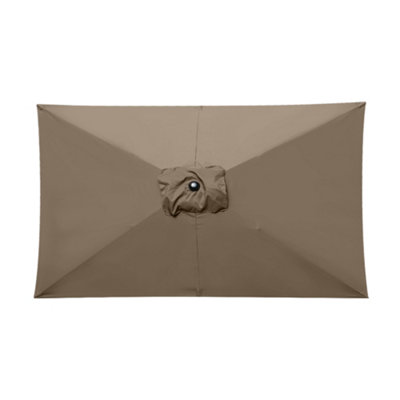 B&Q -  Taupe Replacement Parasol Fabric Garden Umbrella Canopy Cover For 3X2M 6 Arm Parasols