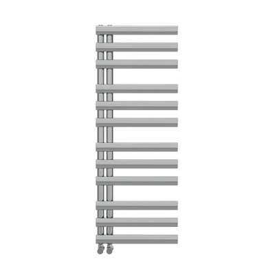B&Q -  1200X450 mm Designer Oval Column Heated Towel Rail Radiator Bathroom Ladder Warmer Chrome