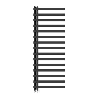 B&Q -  1600X600 mm Designer Heated Towel Rail Radiator Bathroom Central Heating Ladder Warmer Black