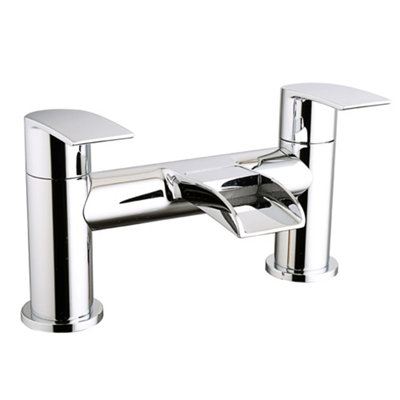 Sundaze Waterfall Bath Filler Mixer Tap Chrome Bathroom Lever Faucet from B&Q