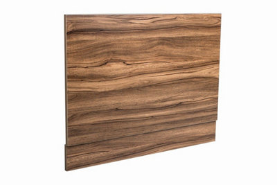 SunDaze Modern Bath End Panels For Bathroom Soaking Bathtub Walnut 750mm