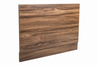 SunDaze Modern Bath End Panels For Bathroom Soaking Bathtub Walnut 800mm