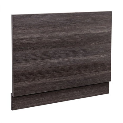 Sundaze Modern Straight Bath End Panel For Bathroom Soaking Bathtub Charcoal Grey 750mm from B&Q