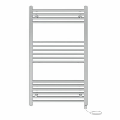 Right Radiators Prefilled Electric Straight Heated Towel Rail Bathroom Ladder Warmer RadsChrome 1000X600 mm from B&Q