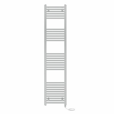Right Radiators Prefilled Electric Straight Heated Towel Rail Bathroom Ladder Warmer Rads - Chrome 1800X400 Mm
