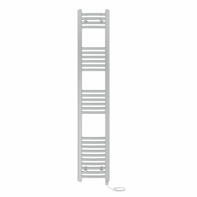 Right Radiators Prefilled Electric Curved Heated Towel Rail Bathroom Ladder Warmer RadsChrome 1600X300 mm from B&Q