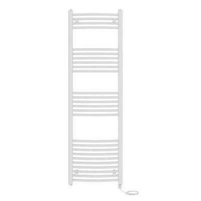 Right Radiators Prefilled Electric Curved Heated Towel Rail Bathroom Ladder Warmer RadsWhite 1600X500 mm from B&Q