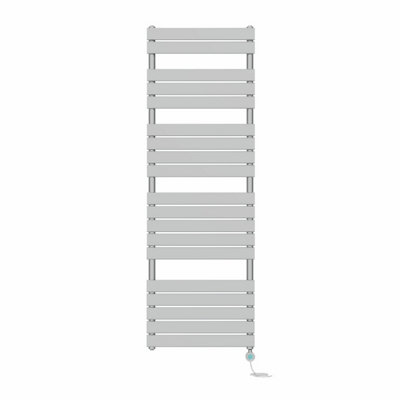 B&Q -  Prefilled Thermostatic Wifi Electric Heated Towel Rail Flat Panel Bathroom Ladder WarmerChrome 1800X600 mm