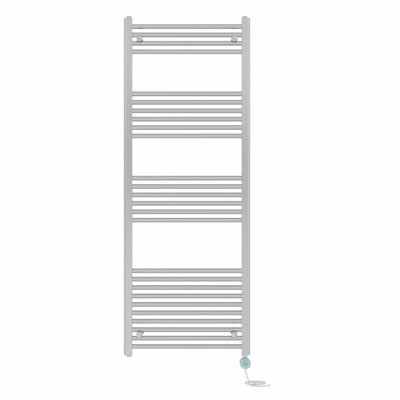 Right Radiators Prefilled Thermostatic Wifi Electric Heated Towel Rail Straight Bathroom Ladder Warmer - Chrome 1600X600 Mm Size 24