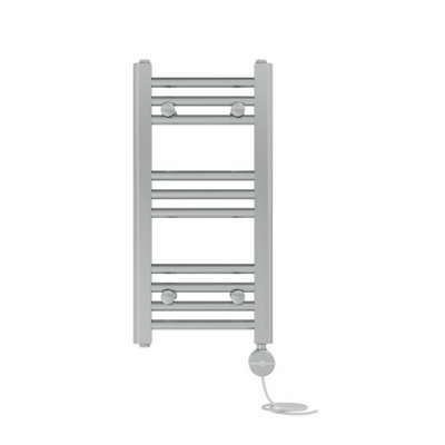 Right Radiators Prefilled Thermostatic Electric Heated Towel Rail Straight Ladder Warmer RadsChrome 600X300 mm from B&Q