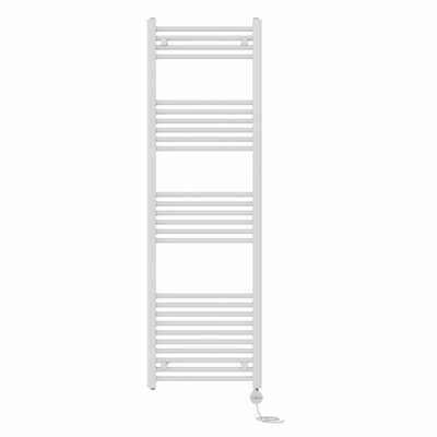 Right Radiators Prefilled Thermostatic Electric Heated Towel Rail Straight Ladder Warmer RadsWhite 1600X500 mm from B&Q