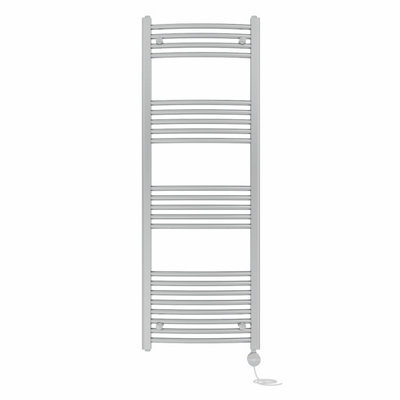 Right Radiators Prefilled Thermostatic Electric Heated Towel Rail Curved Ladder Warmer RadsChrome 1400X500 mm from B&Q