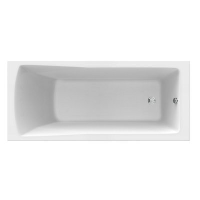 Sundaze 1700 X 750mm Gloss White Acrylic Rectangular Straight Bath Tub Single Ended from B&Q