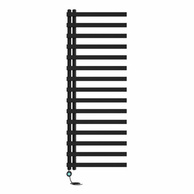 B&Q -  Prefilled Thermostatic Electric Heated Towel Rail Designer Ladder Warmer Rads1600X600mm Black