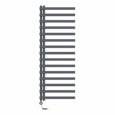 B&Q -  Prefilled Thermostatic Wifi Electric Heated Towel Rail Designer Ladder Warmer1600X600mm Sand Grey