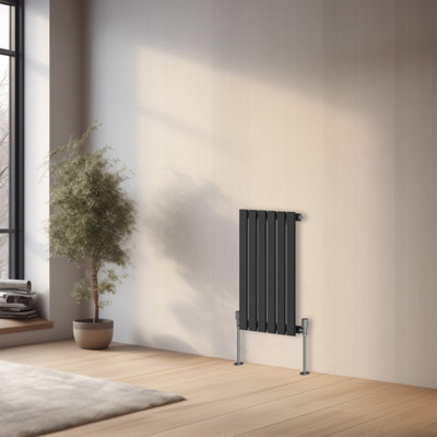 B&Q -  600X408 mm Horizontal Single Flat Panel Designer Radiator Central Heating Rads Anthracite