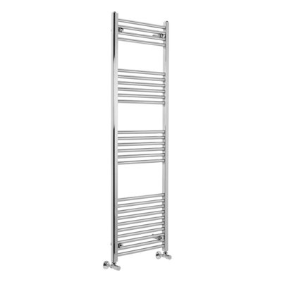 Right Radiators 1600X495 mm Vertical Straight Heated Towel Rail Radiator Ladder Warmer Chrome from B&Q