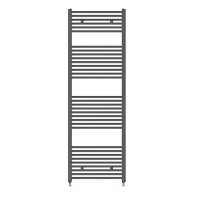 Right Radiators 1800X600 mm Vertical Straight Heated Towel Rail Radiator Ladder Warmer Anthracite from B&Q