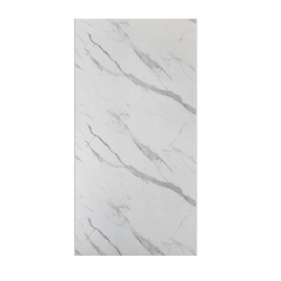 SunDaze Matt Calcatta Marble Bathroom Pvc Cladding Shower Wet Wall Panels 1M X 2.4M from B&Q