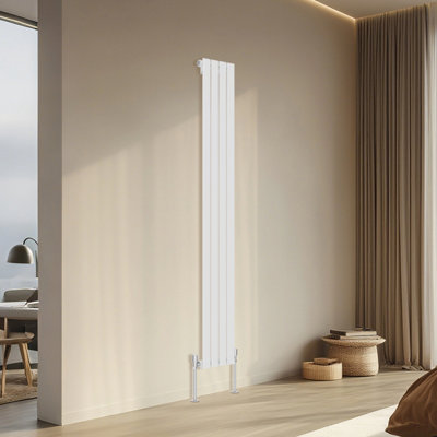 B&Q -  Vertical Single Flat Panel Rads Designer Radiator 1800X272mm White