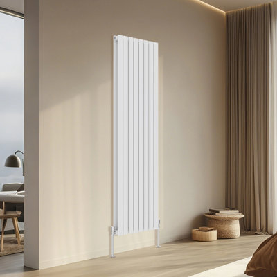 Right Radiators White Vertical Double Flat Panel Rads Designer Radiator 1800X544mm