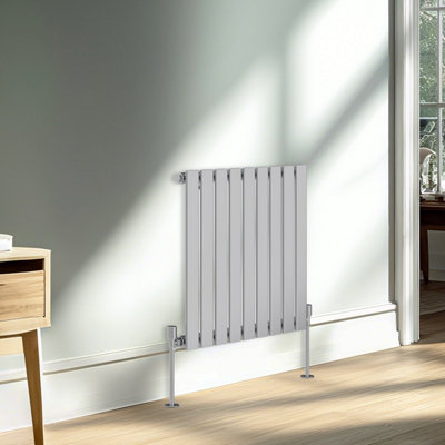 B&Q -  Horizontal Single Flat Panel Rads Designer Radiator 600X612mm Chrome