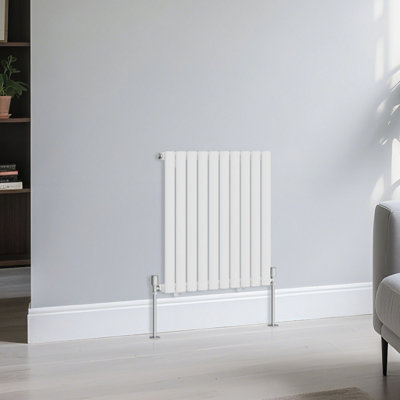 B&Q -  Horizontal Single Oval Column Rads Designer Radiator 600X590mm White