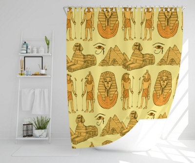 Andrew Lee Egyptians & Sphinx (Shower Curtain) / Default Title