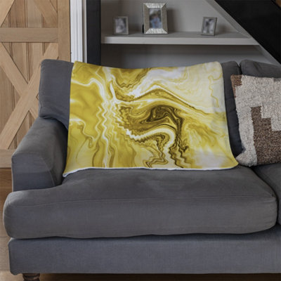 Andrew Lee Golden Swirled Marble (Blanket) / Default Title from B&Q