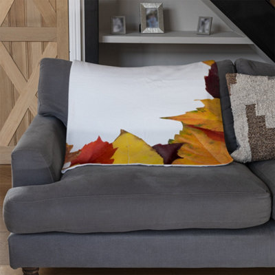 Andrew Lee Orange & Purple Autumn (Blanket) / Default Title from B&Q