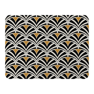 Andrew Lee Black & Gold Shells Geometric (Blanket) / Default Title from B&Q