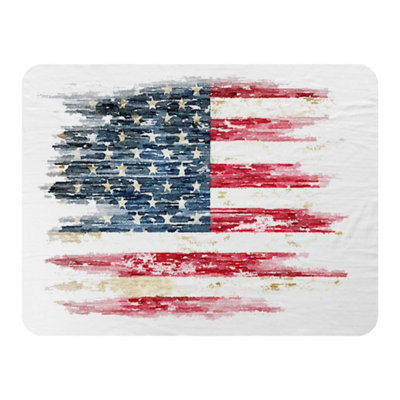 Andrew Lee American Grunge Flag (Blanket) / Default Title from B&Q
