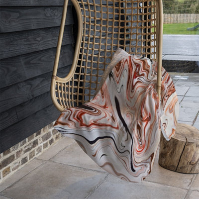 Andrew Lee Pink Rippled Marble (Blanket) / Default Title from B&Q