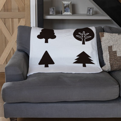 Andrew Lee Tree Silhouette Illustrations (Blanket) / Default Title from B&Q