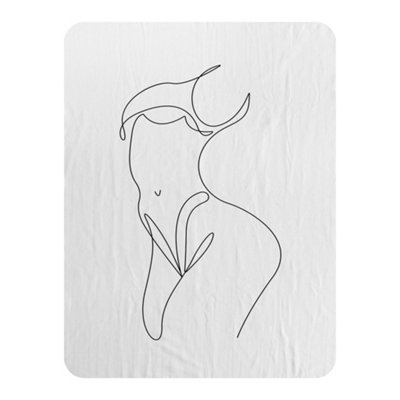 Andrew Lee Line Art Of Femail Body (Blanket) / Default Title from B&Q