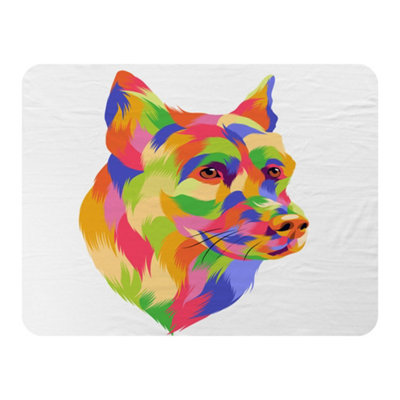 Andrew Lee Amazing Illustration Dog Pop Art (Blanket) / Default Title from B&Q