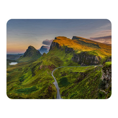 Andrew Lee Panorama Of Quiraing Mountains Sunset At Isle Of SkyeScottish Highlands (Blanket) / Default Title from B&Q