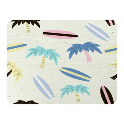 Andrew Lee Surf Boards & Palm Trees (Blanket) / Default Title from B&Q