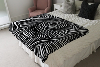 Andrew Lee Woodcut Style On The Subject Of Human Soul (Blanket) / Default Title from B&Q