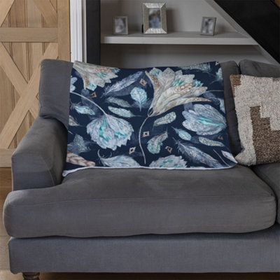 Andrew Lee Boho Chic Indigo Pattern (Blanket) / Default Title from B&Q
