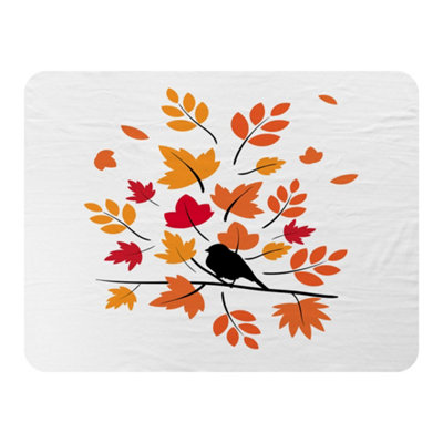 Andrew Lee Autumn Bird On Branch (Blanket) / Default Title from B&Q