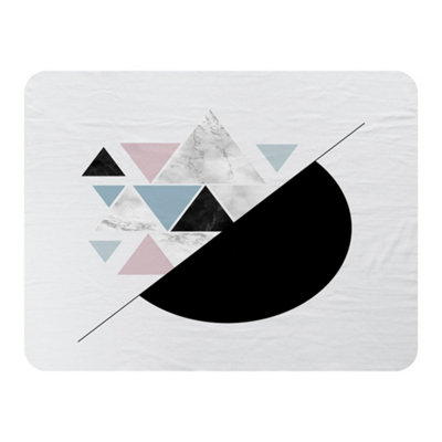 B&Q -  Triangles & Semi Circle Pattern (Blanket) / Default Title