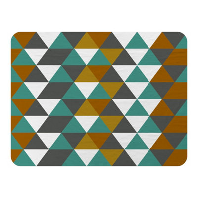 Andrew Lee Autumn Geometric Triangles (Blanket) / Default Title from B&Q