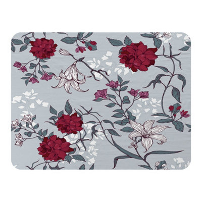 Andrew Lee Red & White Winter Floral (Blanket) / Default Title from B&Q