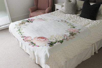 Andrew Lee Watercolour Flowers (Blanket) / Default Title
