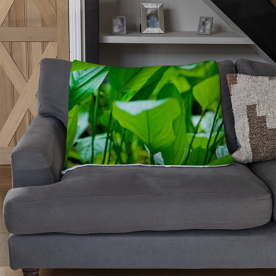 Andrew Lee Green Leaf Background Abstract Of Nature (Blanket) / Default Title from B&Q