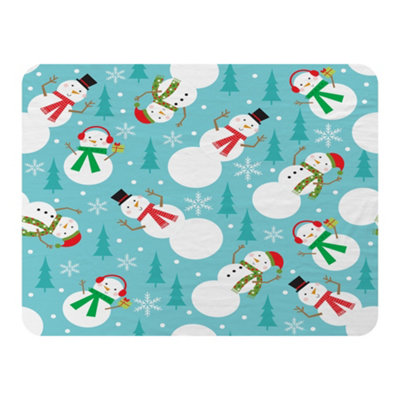 Andrew Lee Snowman Seamless Pattern Design (Blanket) / Default Title from B&Q